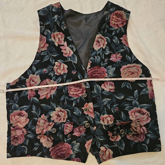 Floral vintage vest eclectic grandpa - Picture 3 of 7